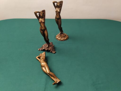 Statue ottone con base e senza