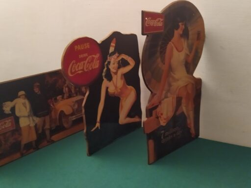 Targhe coca cola in legno