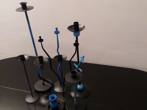 Candelabri in ferro stile new liberty