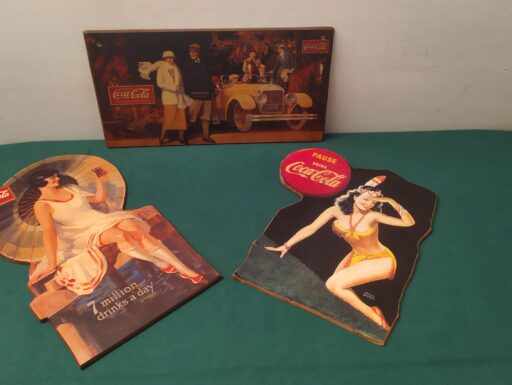 Targhe coca cola in legno