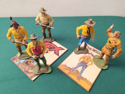 Tex willer e i suoi pards + targhe legno