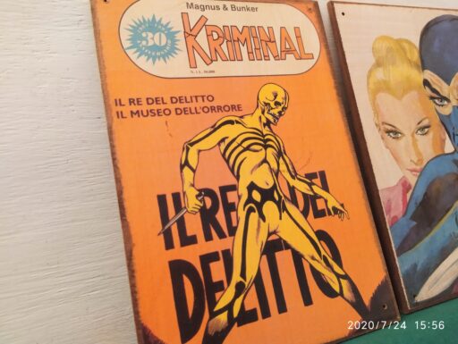 Targhe in legno fumetti anni 50/60