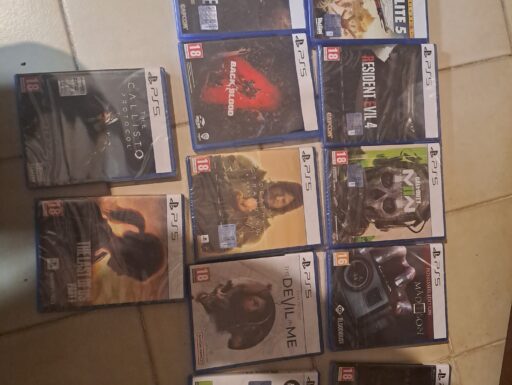 Playstation 5, visore vr2, carica controller vr,12 giochi