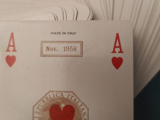 Carte e dadi poker d’epoca