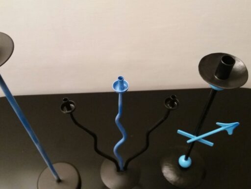 Candelabri in ferro stile new liberty