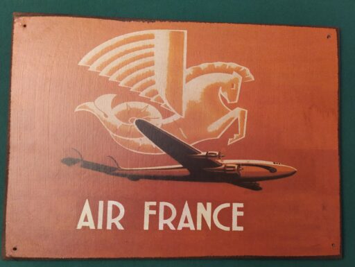 Targhe legno airline-vintage twa-sabena-air france