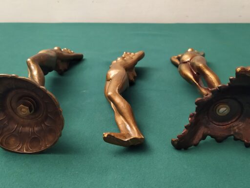 Statue ottone con base e senza