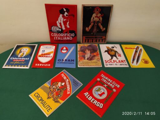 Targhe pubblicita’ dell’altro secolo secondo raggruppamento