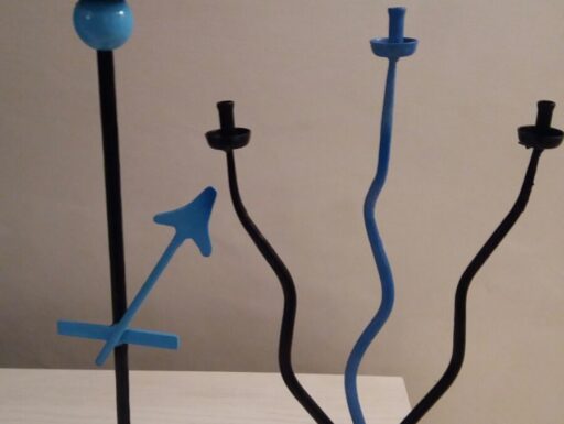 Candelabri in ferro stile new liberty