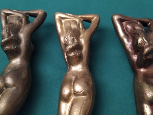 Statue ottone con base e senza