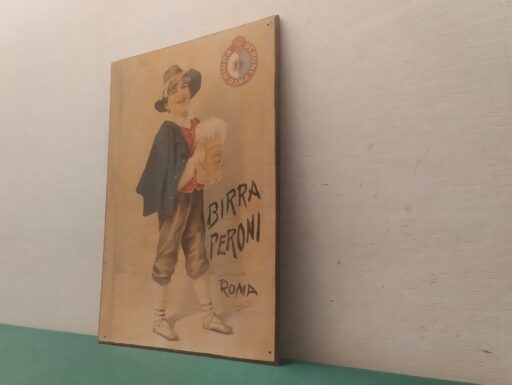 Targa in legno peroni “il ciociaretto” 1910