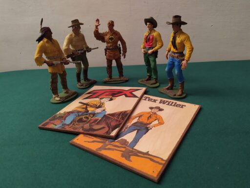 Tex willer e i suoi pards + targhe legno