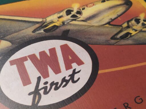 Targhe legno airline-vintage twa-sabena-air france