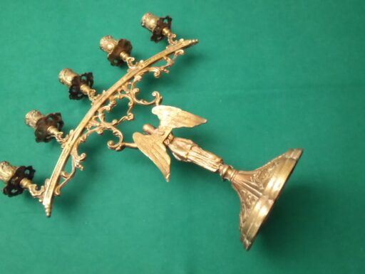 Candelabro ottone d’epoca