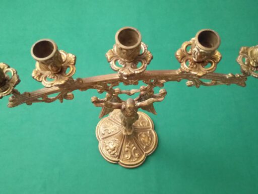 Candelabro ottone d’epoca