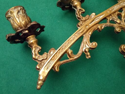 Candelabro ottone d’epoca