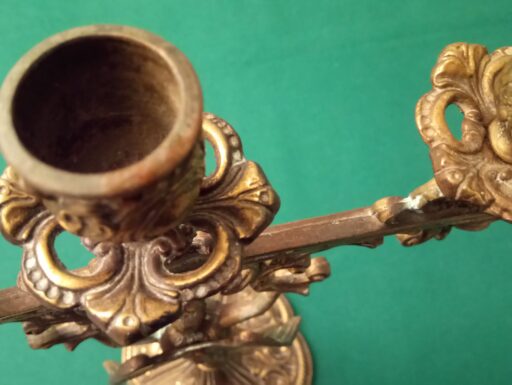 Candelabro ottone d’epoca