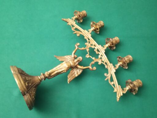 Candelabro ottone d’epoca