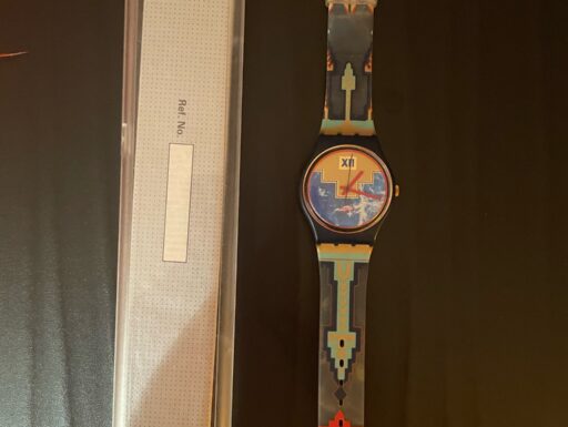 Orologio swatch blue flamingo gn114 vintage