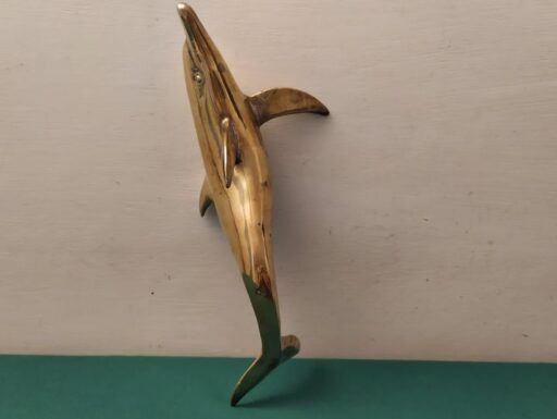Delfino d’epoca in ottone