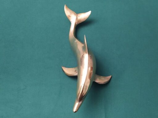 Delfino d’epoca in ottone