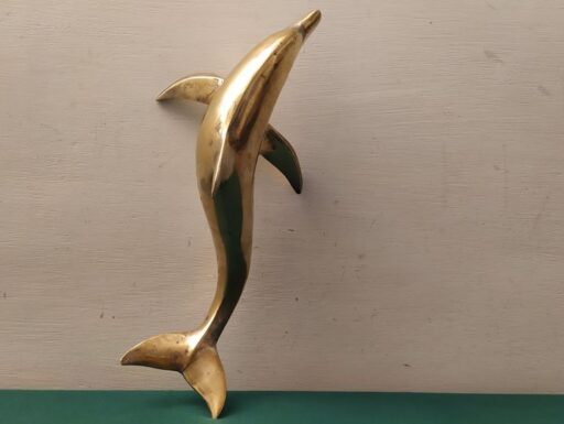 Delfino d’epoca in ottone