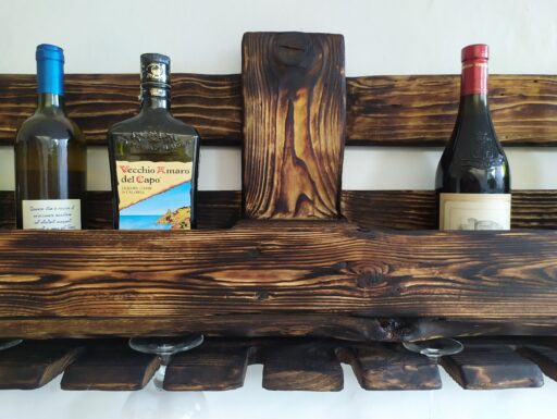 Portabottiglie e 10 calici possibilità di vari colori