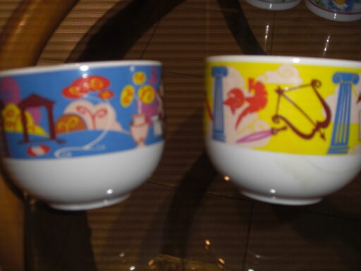 Tazze e tazzine varie. lotto di otto.