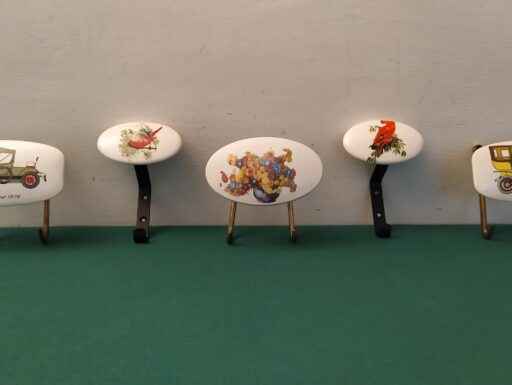 Appendiabiti anni 50/60 bachelite ottone ferro