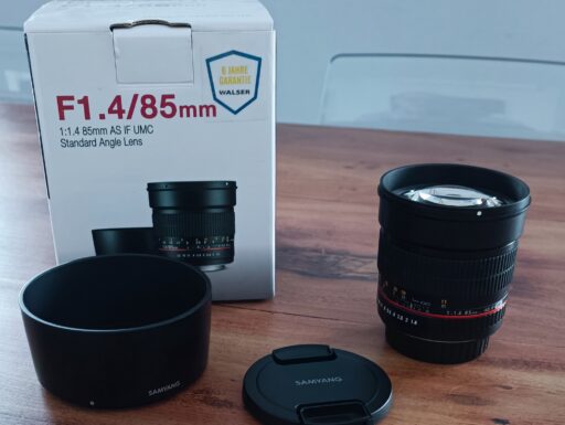Obiettivo samyang 85 mm f 1.4 as if umc per canon