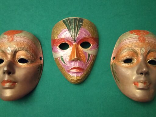 Maschere bronzo anni 60/70