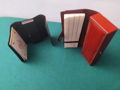 Porta carte in pelle