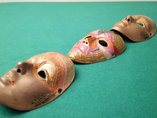 Maschere bronzo anni 60/70
