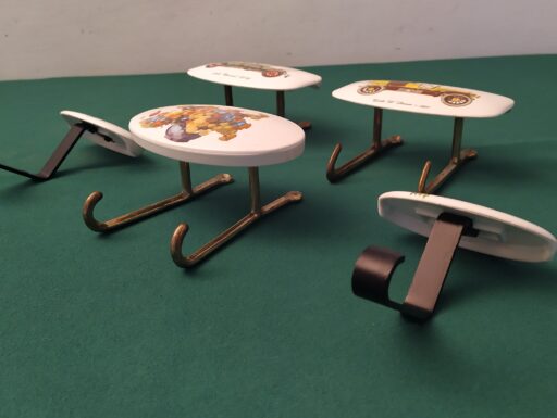 Appendiabiti anni 50/60 bachelite ottone ferro