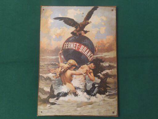 L’arte nella pubblicità antica-targhe legno e ferro