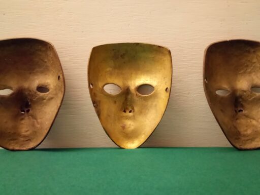 Maschere bronzo anni 60/70