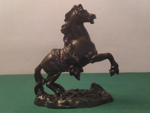 Cavalli metallo ottone bronzo galoppanti rampanti