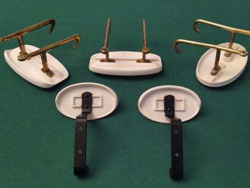 Appendiabiti anni 50/60 bachelite ottone ferro