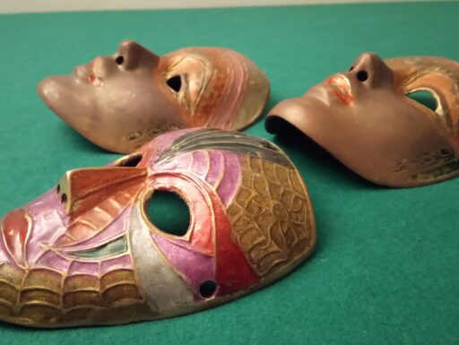 Maschere bronzo anni 60/70