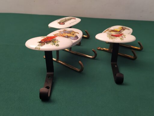 Appendiabiti anni 50/60 bachelite ottone ferro