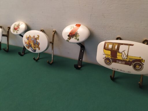 Appendiabiti anni 50/60 bachelite ottone ferro