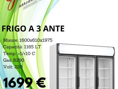 Frigo a 3 ante