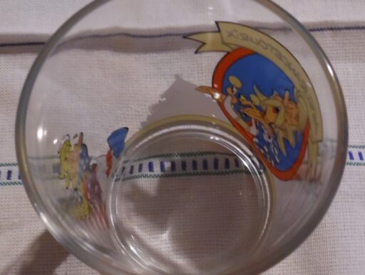 Bicchiere da collezione nutella asterix anno 1995