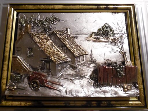 Quadro in bassorilevo argento 925