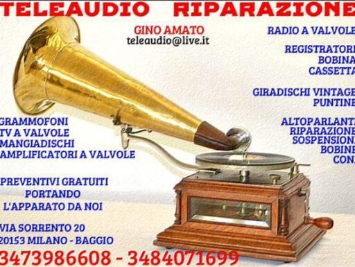 Riparazione radio d’epoca-grammofoni-amplificatori