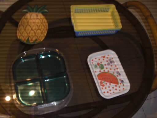 Contenitori vari. lotto di sei, con quadrifoglio guzzini.