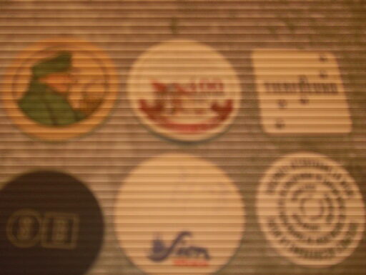 Sottobicchieri di cartone. lotto di sei, poco comuni.