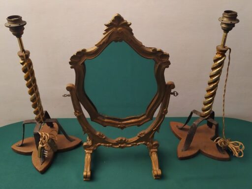 Specchio e candelabri fine 800