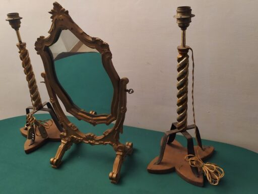 Specchio e candelabri fine 800