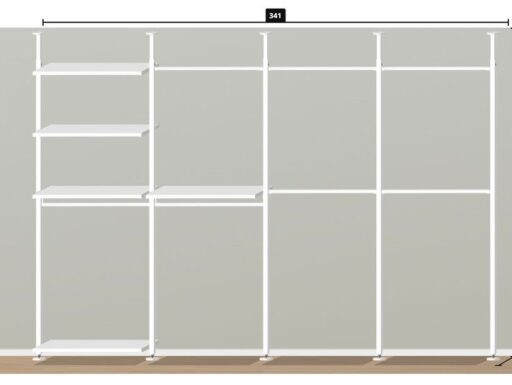 Struttura cabina armadio ikea elvarli boaxel